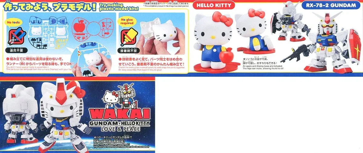 GUNDAM - Hello Kitty EX-8-2 Gndam Ex-Standard - Model Kit